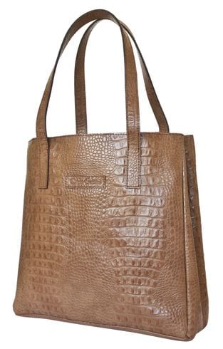 Кожаная женская сумка Vietto biege (арт. 8008-13)