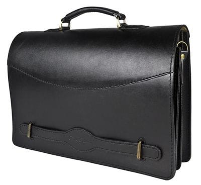 Кожаный портфель Montebello black (арт. 2029-01)