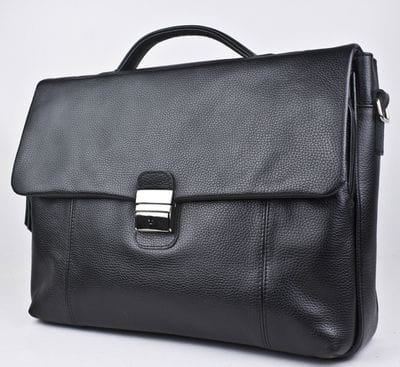 Кожаный портфель Aspromonte black (арт. 2007-01)