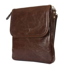 Кожаная мужская сумка Lotelli brown (арт. 5027-02)