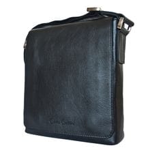 Кожаная мужская сумка Vallecorsa black (арт. 5044-01)