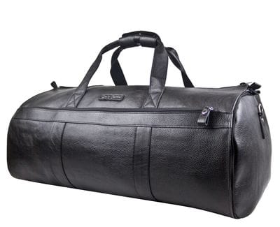 Кожаный портплед / дорожная сумка Milano black (арт. 4035-01)