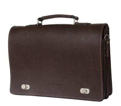 Кожаный портфель Rofelle brown (арт. 2001-31)