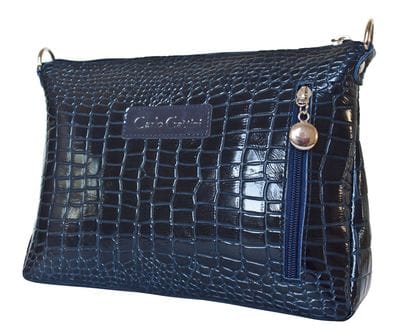 Кожаная женская сумка Lavello dark blue (арт. 8005-19)