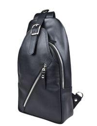 Кожаный кросс-боди рюкзак Crespino black (арт. 3106-51)