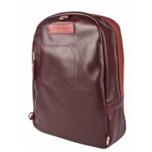 Кожаный рюкзак Albera burgundy/red (арт. 3055-09)
