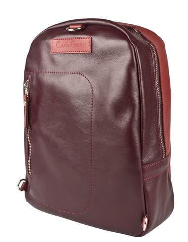 Кожаный рюкзак Albera burgundy/red (арт. 3055-09)