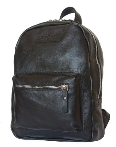 Женский кожаный рюкзак Anzolla black (арт. 3040-01)