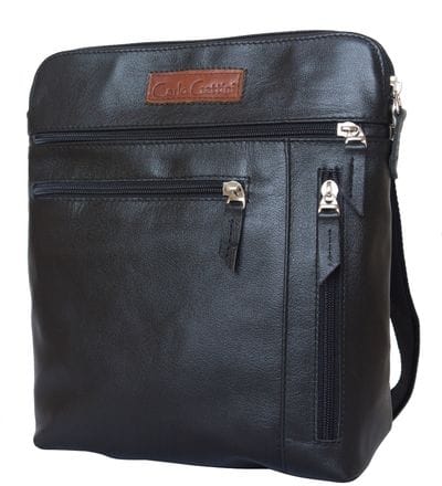 Кожаная мужская сумка Assenza black (арт. 5026-01)