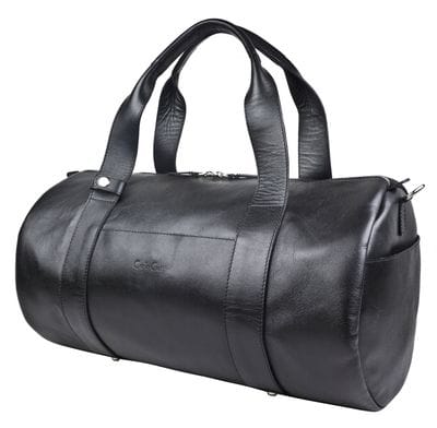 Кожаная дорожная сумка Faenza Premium black (арт. 4033-01)