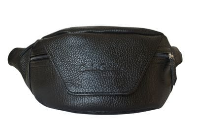 Кожаная поясная сумка Canello black (арт. 7004-01)