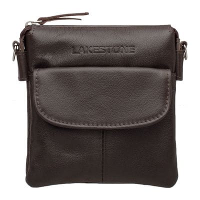 Lakestone Небольшая кожаная сумка через плечо Osborne Brown